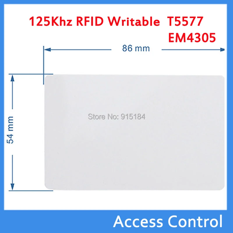 10pcs/Lot Proximity RFID 125khz Writable Rewritable T5577 5200 Smart Blank Thin ID Card + Fast Delivery
10pcs/Lot Proximity RFID 125khz Writable Rewritable T5577 5200 Smart Blank Thin ID Card + Fast Delivery