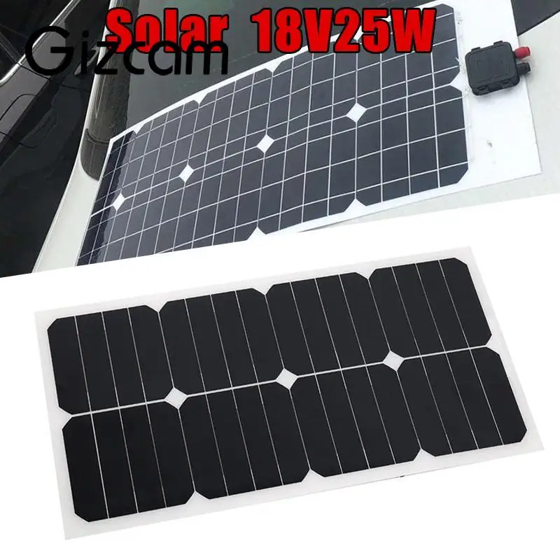25W 18V Flexible Boat Caravan Car Vehicle Auto Solar Energy Battery Charger Panel Board For Outdoor Activity Covenience
25W 18V Flexible Boat Caravan Car Vehicle Auto Solar Energy Battery Charger Panel Board For Outdoor Activity Covenience