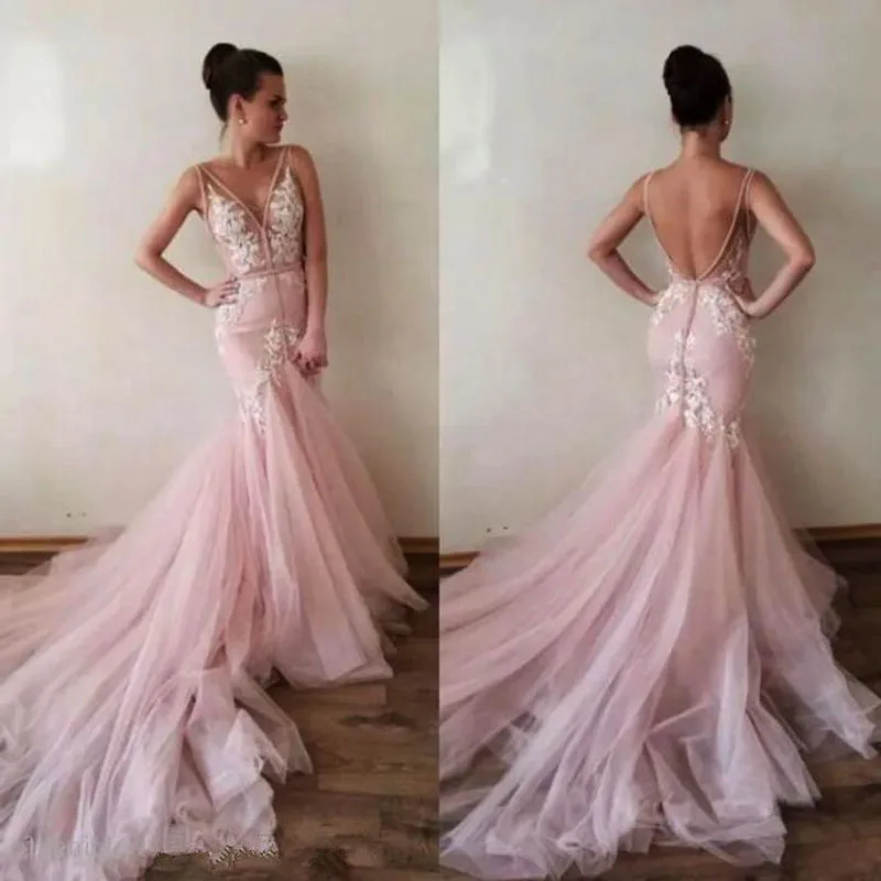 U-SWEAR 2019 Mermaid V Neck Lace Applique Tulle Flare Wedding Dresses Sleeveless Backless Bridal Gowns vestido de noiva
U-SWEAR 2019 Mermaid V Neck Lace Applique Tulle Flare Wedding Dresses Sleeveless Backless Bridal Gowns vestido de noiva