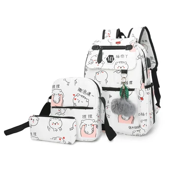 2020 USB Charging Canvas Backpack 3 Pcs/set Women School Backpacks Schoolbag For Teenagers Man Student Book Bag Boys Satchel
2020 USB Charging Canvas Backpack 3 Pcs/set Women School Backpacks Schoolbag For Teenagers Man Student Book Bag Boys Satchel