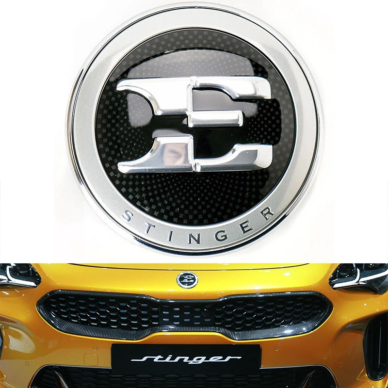 19/" Wheel Cap Set for Kia Stinger 17-18 OEM E Logo GT AWD Stinger Emblem Set