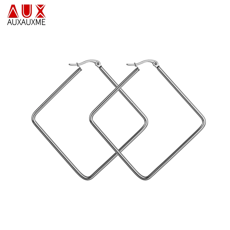Auxauxme Stainless Steel Smooth Square Earring Hollow geometric Simplicity Hoop Earrings For Women Brincos boucles d'oreilles
Auxauxme Stainless Steel Smooth Square Earring Hollow geometric Simplicity Hoop Earrings For Women Brincos boucles d'oreilles