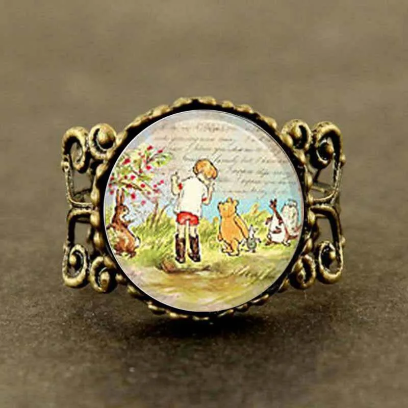 Steampunk Winnie-the-Pooh classic illustration Christopher Robin Ring 1pcs/lot mens jewelry dr who
Steampunk Winnie-the-Pooh classic illustration Christopher Robin Ring 1pcs/lot mens jewelry dr who