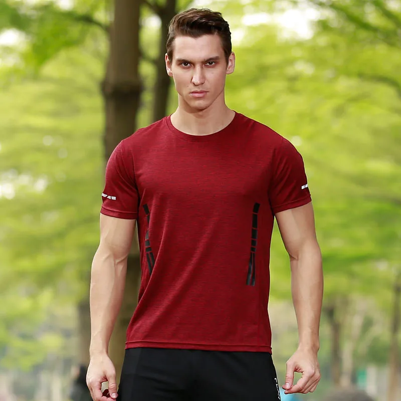 2019 T-shirts Men Summer Tops Reflective Print T shirt Men loose o-neck Short Sleeve Sports Fitness Gym Men Tshirts Plus Size
2019 T-shirts Men Summer Tops Reflective Print T shirt Men loose o-neck Short Sleeve Sports Fitness Gym Men Tshirts Plus Size