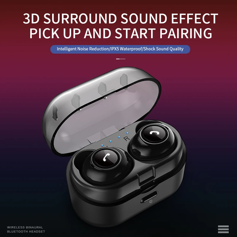 Wireless headset in ear earbuds TWS bluetooth 5.0 Waterproof with microphone handsfree ear buds for iphone wireless earphone
Wireless headset in ear earbuds TWS bluetooth 5.0 Waterproof with microphone handsfree ear buds for iphone wireless earphone