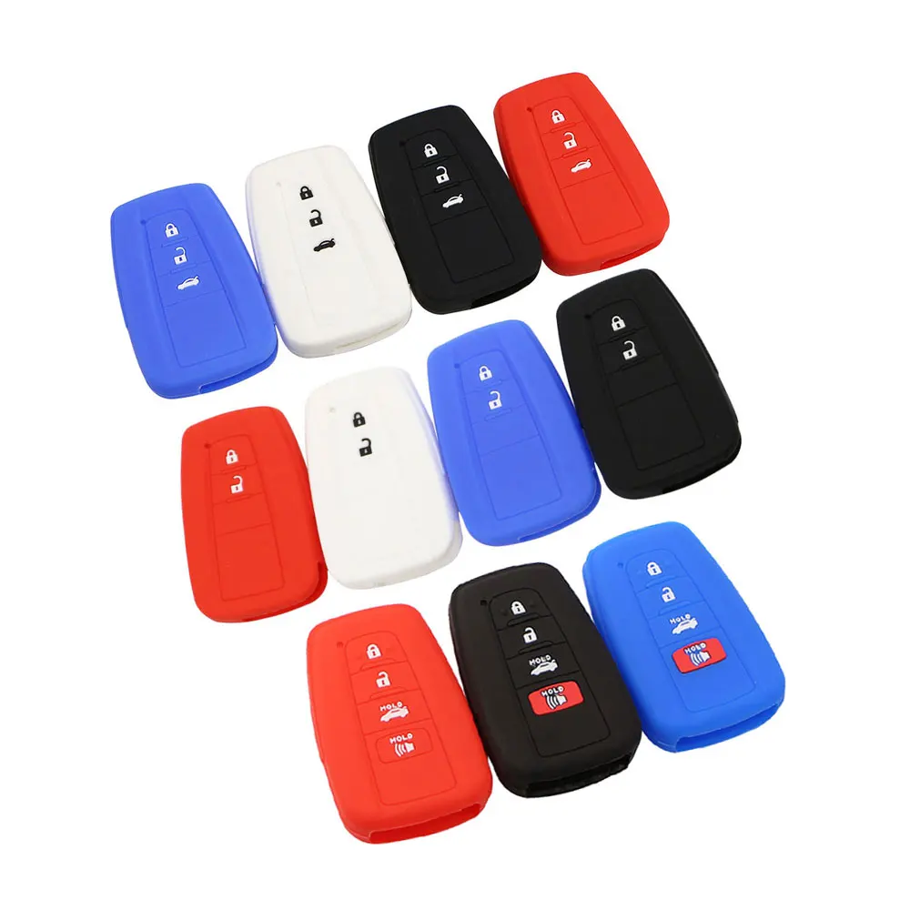 Silicone Car Key Fob Cover Case Fit for Toyota CHR C-HR Camry Prius Prado 2016 2017 2018 2019 2 3 4 Buttons Remote Keyless
Silicone Car Key Fob Cover Case Fit for Toyota CHR C-HR Camry Prius Prado 2016 2017 2018 2019 2 3 4 Buttons Remote Keyless