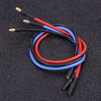 3Pcs/Set RC Silicone Cable Electronic Speed Controller ESC Motor 30cm Silicone Cable with 3.5mm Banana Connector Wiring Wires