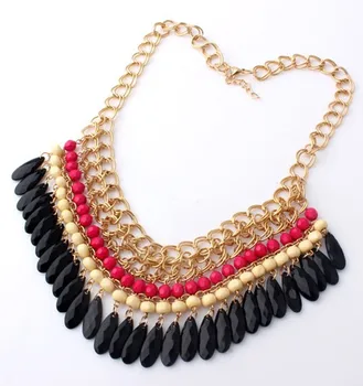 Fashion European Newly Exaggerated Temperament Bib Statement Acrylic Multilayer Necklace N1287
Fashion European Newly Exaggerated Temperament Bib Statement Acrylic Multilayer Necklace N1287