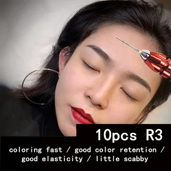 10pcs R3/R5/R7/R9 needles for manual pen Semi permanent makeup manual fog pen needle microblading eyebrow pen needles
10pcs R3/R5/R7/R9 needles for manual pen Semi permanent makeup manual fog pen needle microblading eyebrow pen needles