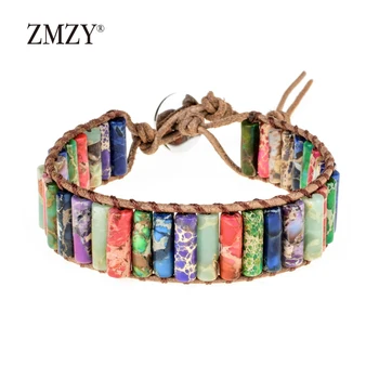 ZMZY Colorful New Wrap Bracelets Natural Stones Beaded Woven Wrap Bracelet Unique Handmade Charm Brcelets Dropshipping Jewelry
ZMZY Colorful New Wrap Bracelets Natural Stones Beaded Woven Wrap Bracelet Unique Handmade Charm Brcelets Dropshipping Jewelry