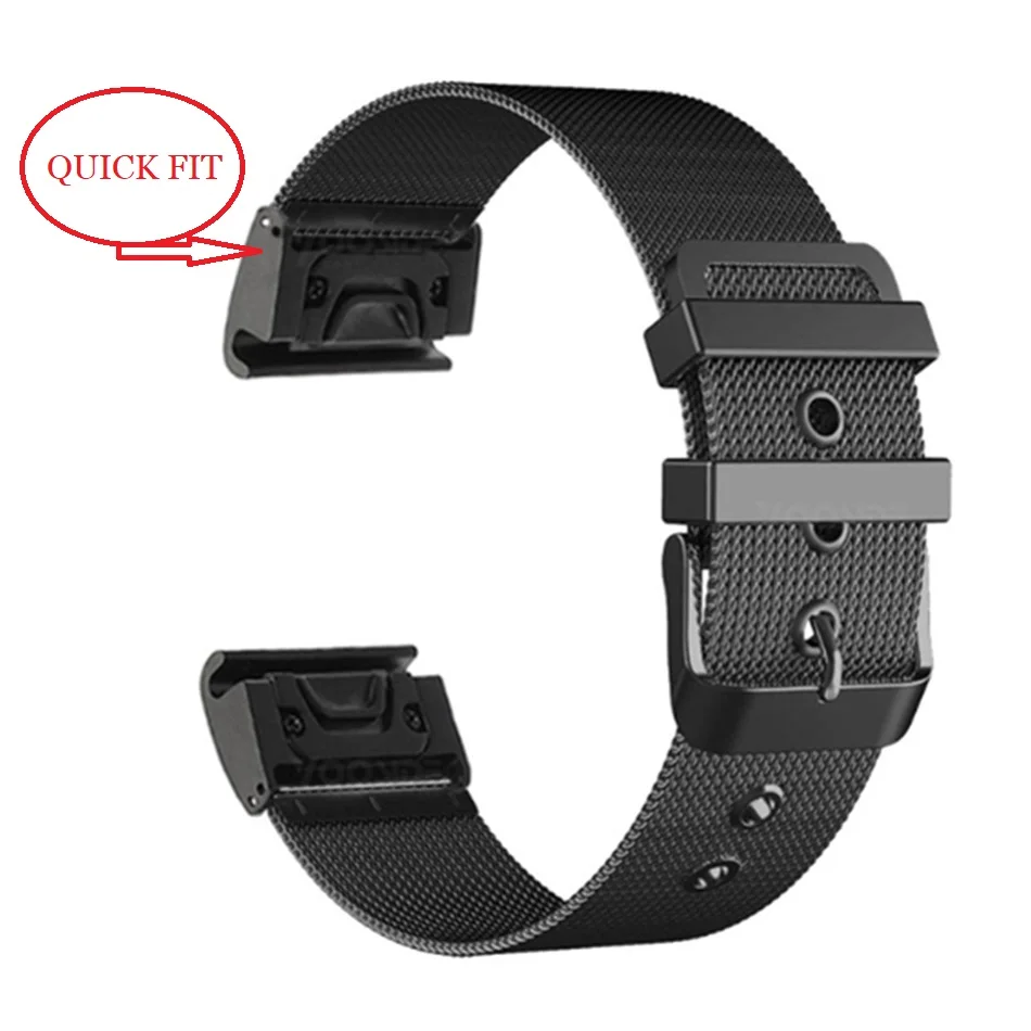 22mm 26mm stainless steel Watch Band Quick Fit Strap for Garmin Fenix 5X Plus Fenix 3 3HR Descent MK1 Fenix 5 Plus motion Strap
22mm 26mm stainless steel Watch Band Quick Fit Strap for Garmin Fenix 5X Plus Fenix 3 3HR Descent MK1 Fenix 5 Plus motion Strap