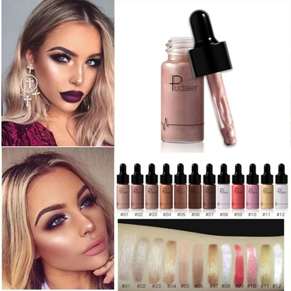 Portable Women Makeup Liquid Highlighter Makeup Contouring Face Brighten Base Primer Bronzer Shimmer Cream
Portable Women Makeup Liquid Highlighter Makeup Contouring Face Brighten Base Primer Bronzer Shimmer Cream