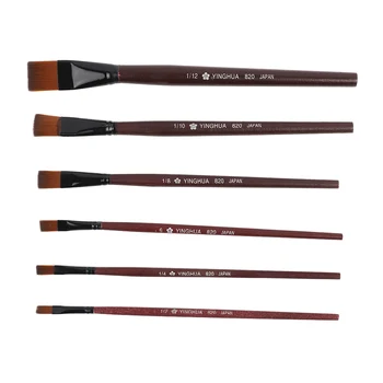 6pcs/set Different Shape Nylon Hair Paint Brush Set Wooden Handle Gouache Watercolor Oil Painting Brush Set Acrylics Art Tools
6pcs/set Different Shape Nylon Hair Paint Brush Set Wooden Handle Gouache Watercolor Oil Painting Brush Set Acrylics Art Tools
