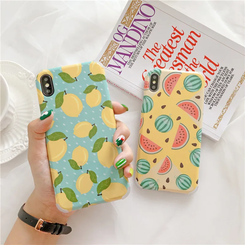 Newest Fruit Watermelon Four Corner Anti-fall Phone Case For iPhone XS MAX XR X 8 7 6 6s Plus Case Shockproof Back Cover Fundas
Newest Fruit Watermelon Four Corner Anti-fall Phone Case For iPhone XS MAX XR X 8 7 6 6s Plus Case Shockproof Back Cover Fundas