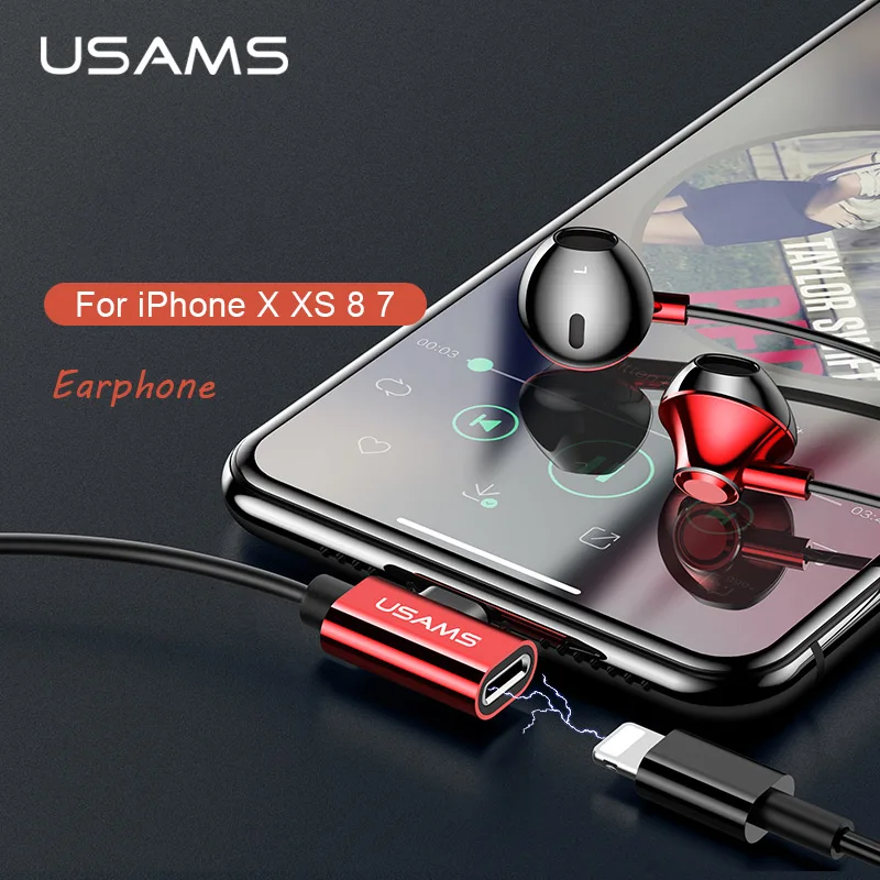 USAMS In-ear Lightning Earphone Metal Hifi Wired headset with Microphone 4D Stereo inear earphone for iphone X XS 8 7 XS Max XR
USAMS In-ear Lightning Earphone Metal Hifi Wired headset with Microphone 4D Stereo inear earphone for iphone X XS 8 7 XS Max XR
