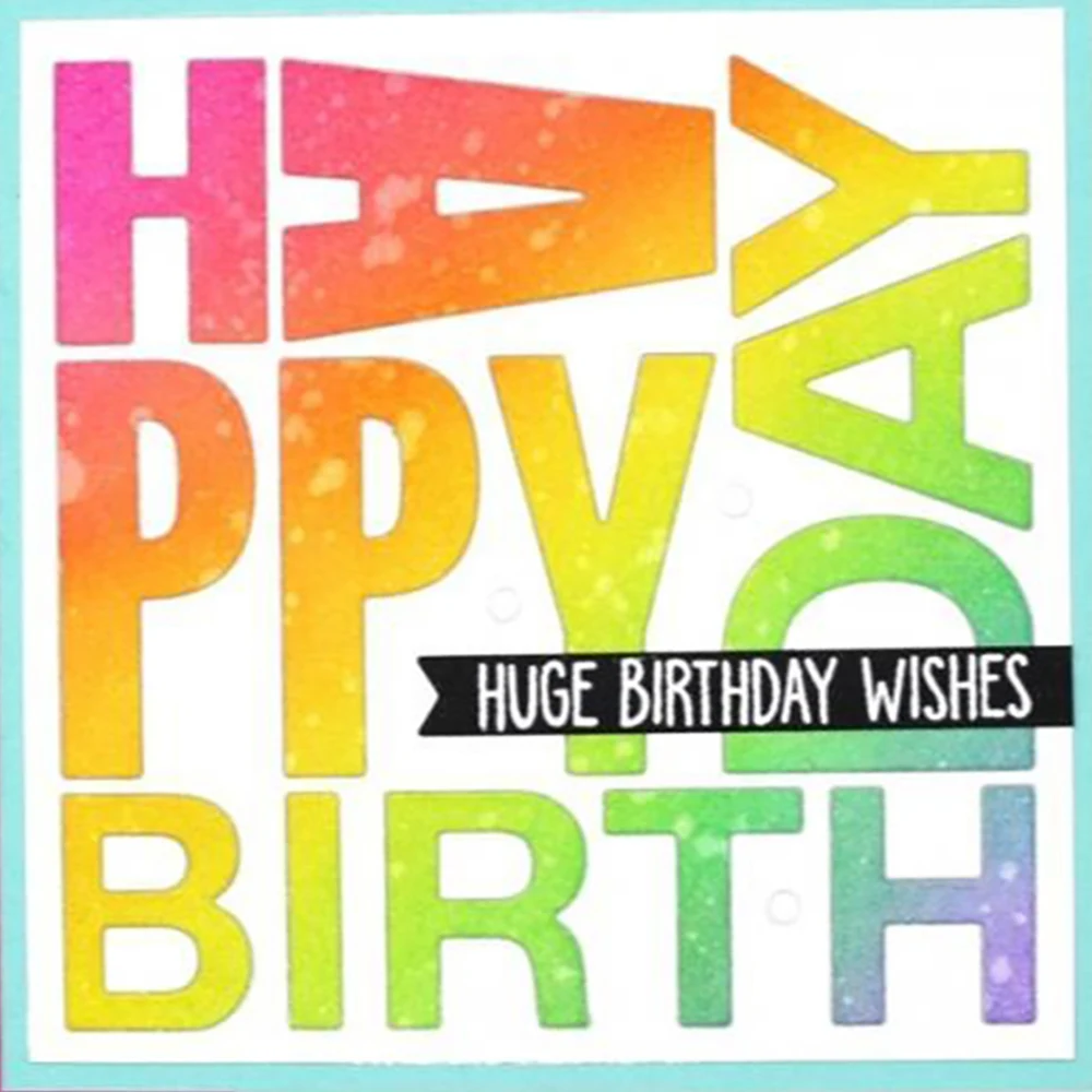 Happy Birthday Metal Cutting Dies for Scrapbooking DIY Album Embossing Folder Paper Card Maker Template Decor Stencil Craft Dies
Happy Birthday Metal Cutting Dies for Scrapbooking DIY Album Embossing Folder Paper Card Maker Template Decor Stencil Craft Dies
