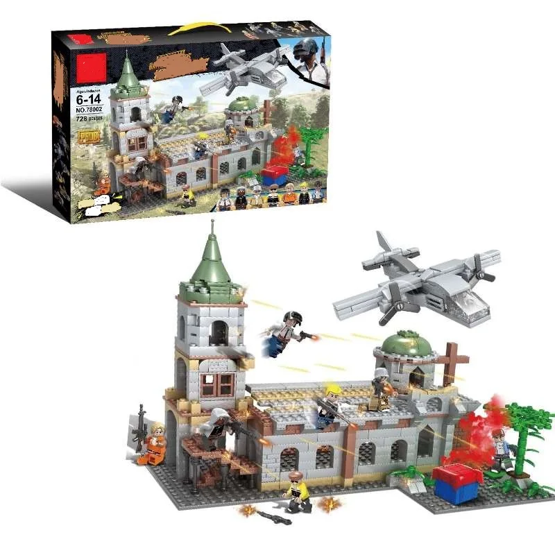 new 728pcs Military SWAT PUBG WW2 Figure Church battlefield Weapon Parachute Building Blocks Bricks Kids Boy Toy
new 728pcs Military SWAT PUBG WW2 Figure Church battlefield Weapon Parachute Building Blocks Bricks Kids Boy Toy