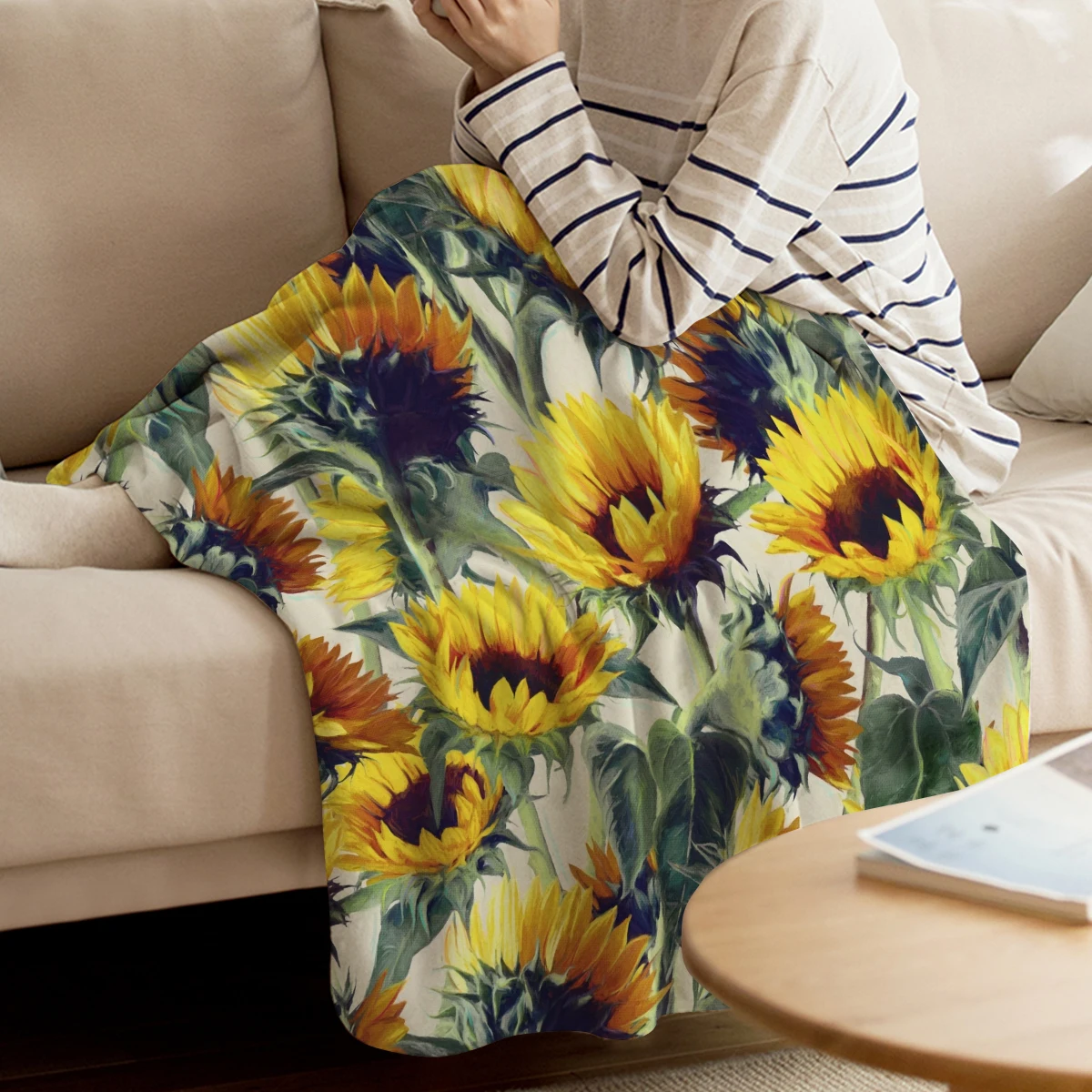 WARMTOUR Throw Blanket Sunflowers Forever Throw Blanket Soft Warm Microfiber Blanket Flannel Blanket Blankets For Beds
WARMTOUR Throw Blanket Sunflowers Forever Throw Blanket Soft Warm Microfiber Blanket Flannel Blanket Blankets For Beds