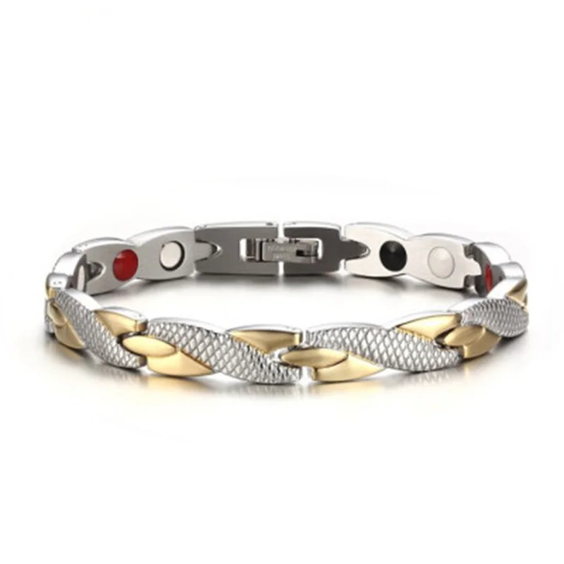 Twisted Healthy Magnetic Bracelet for Women Power Therapy Magnetite Bangles Men Health Care Jewelry Stainless
Twisted Healthy Magnetic Bracelet for Women Power Therapy Magnetite Bangles Men Health Care Jewelry Stainless