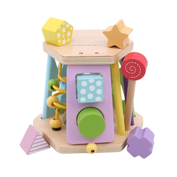 Wooden Multi-functional Building Blocks Six-sided Shape Cognitive Drums For Childen Early Education Learning Intelligence toys
Wooden Multi-functional Building Blocks Six-sided Shape Cognitive Drums For Childen Early Education Learning Intelligence toys