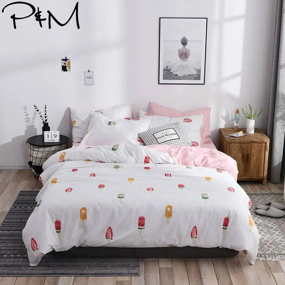 2019 PAPA&MIMA Fruit Ice Cream Scandinavian Duvet Cover Set Queen King Customize Size Cotton Bedlinens Bedding Sets
2019 PAPA&MIMA Fruit Ice Cream Scandinavian Duvet Cover Set Queen King Customize Size Cotton Bedlinens Bedding Sets
