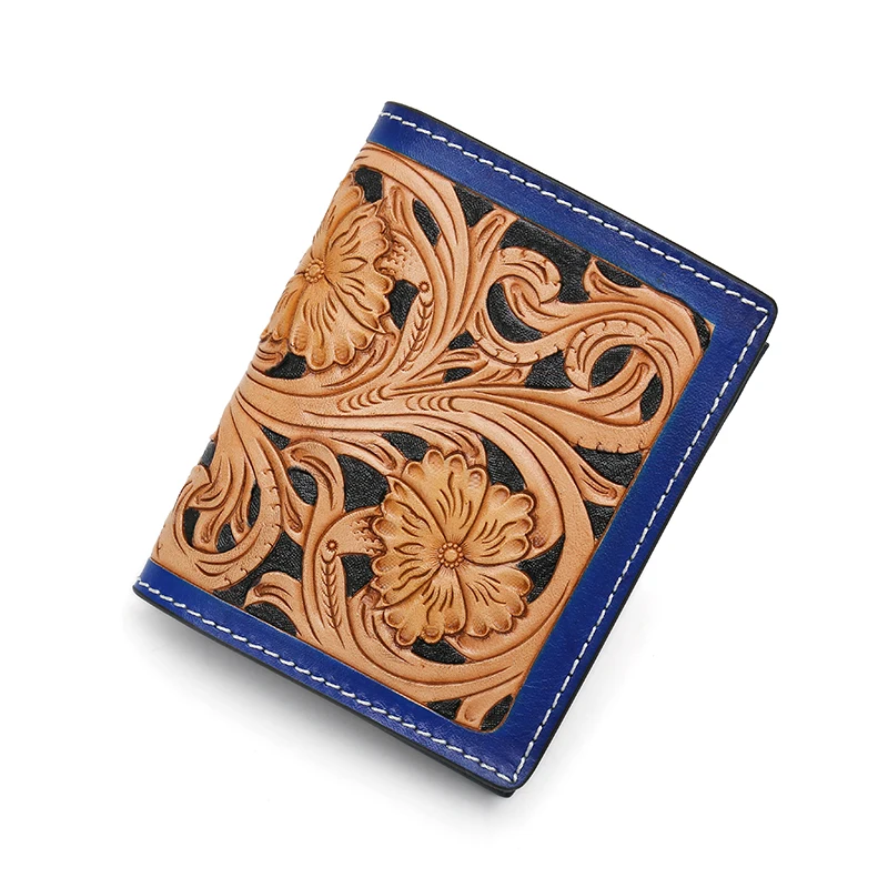 New Design Handmade Carve Flower Leather Wallet For Male Women Genuine Cow Leather Fashion Slim Purse Mens Wallets Credit Cards
New Design Handmade Carve Flower Leather Wallet For Male Women Genuine Cow Leather Fashion Slim Purse Mens Wallets Credit Cards
