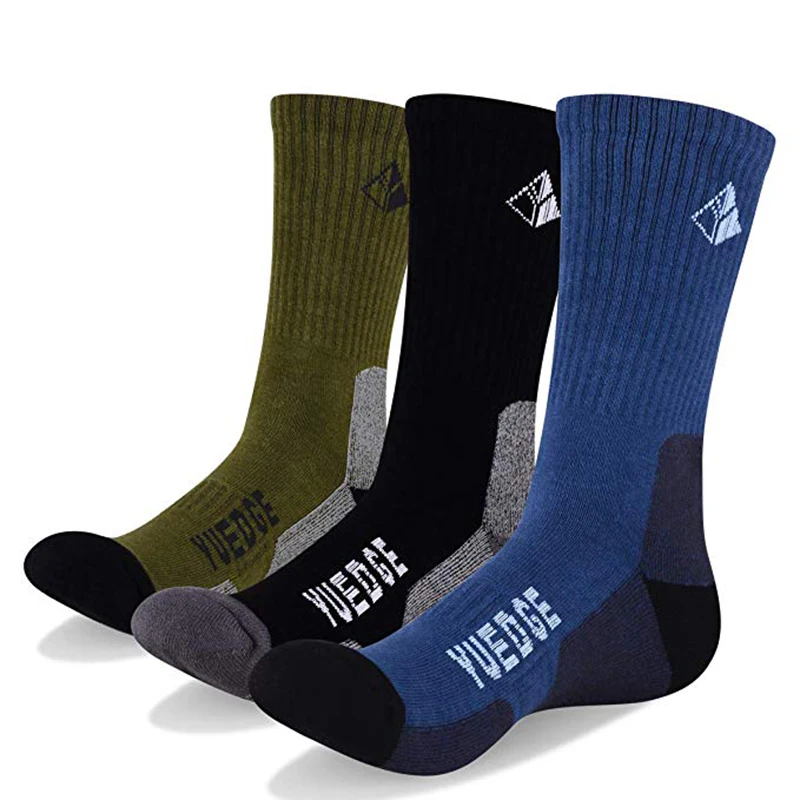 3 Pairs of Men's Sock Breathable Design Wicking Cushion Athletic Crew Socks Outdoor Multi Performance Hiking Climbing Socks
3 Pairs of Men's Sock Breathable Design Wicking Cushion Athletic Crew Socks Outdoor Multi Performance Hiking Climbing Socks