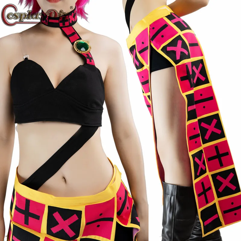 Cosplaydiy JoJo's Bizarre Adventure Golden Wind Trish Una Cosplay Costume Sexy Girl Fancy Dress Halloween Party Custom Made
Cosplaydiy JoJo's Bizarre Adventure Golden Wind Trish Una Cosplay Costume Sexy Girl Fancy Dress Halloween Party Custom Made
