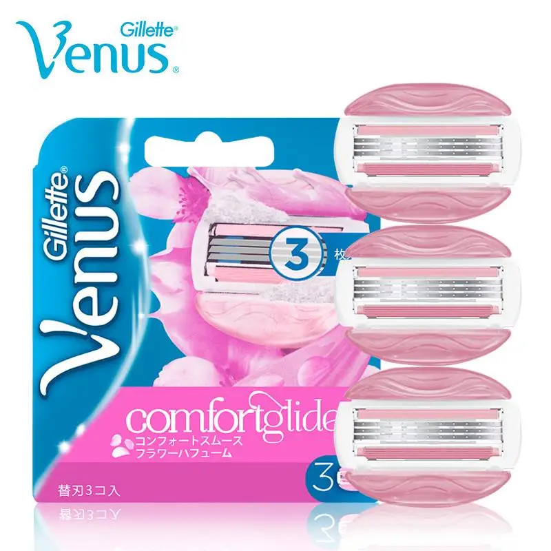 Genuine Gillette Venus Breeze Shaving Razor Blade For Women Pink Ladies Series Hair removal For Girls