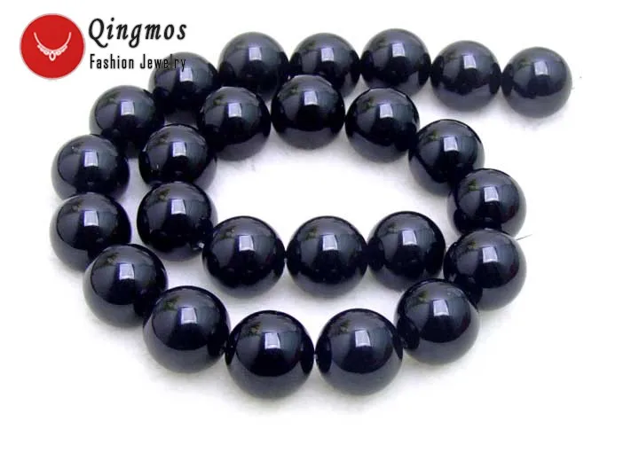 Qingmos 16mm Round Natural Black Agates Loose Beads for Jewelry Making DIY Necklace Bracelet 15" Gem Stone Strands los213
Qingmos 16mm Round Natural Black Agates Loose Beads for Jewelry Making DIY Necklace Bracelet 15" Gem Stone Strands los213