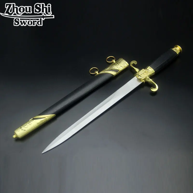 Medioevale Small sword espada Stainless steel blade Black scabbard Gold-plated accessories Decoratie zwaarden
Medioevale Small sword espada Stainless steel blade Black scabbard Gold-plated accessories Decoratie zwaarden