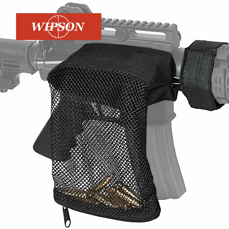 WIPSON Tactical Accessories AR 15 Ammo Brass Shell Catcher Zippered Closure Quick Unload Nylon Mesh Black For Shooting
WIPSON Tactical Accessories AR 15 Ammo Brass Shell Catcher Zippered Closure Quick Unload Nylon Mesh Black For Shooting