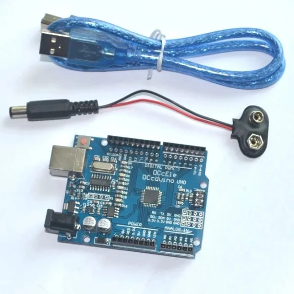 ! UNO R3 MEGA328P for Compatible with USB cable and 9V battery clip snap power cable
! UNO R3 MEGA328P for Compatible with USB cable and 9V battery clip snap power cable