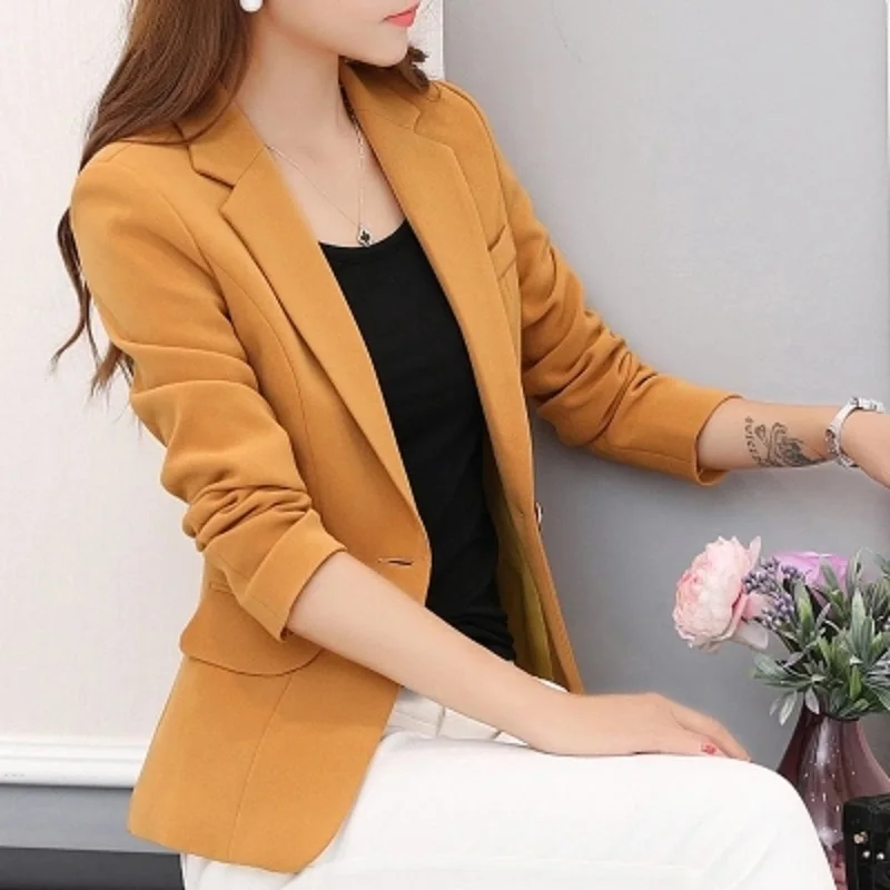 Hot Women Long Sleeve Single Button Blazers Outwear 2019 Spring Autumn Elegant Ol Style Pink Female Black Suit Blazers Y863
Hot Women Long Sleeve Single Button Blazers Outwear 2019 Spring Autumn Elegant Ol Style Pink Female Black Suit Blazers Y863