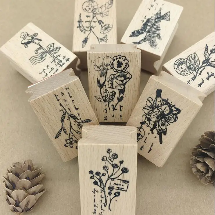 New Retro Printing flower Stamp Scrapbook Wood Clear Stamps DIY Classic Hand Account for Decoration 9designs for choose
New Retro Printing flower Stamp Scrapbook Wood Clear Stamps DIY Classic Hand Account for Decoration 9designs for choose