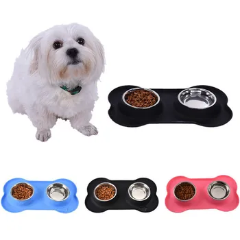 Stainless Steel Dog Bowl with No Spill Non-Skid Silicone Mat Feeder Bowls Pet Bowl for Dogs Cats Pets S/M/L Drop Shipping
Stainless Steel Dog Bowl with No Spill Non-Skid Silicone Mat Feeder Bowls Pet Bowl for Dogs Cats Pets S/M/L Drop Shipping