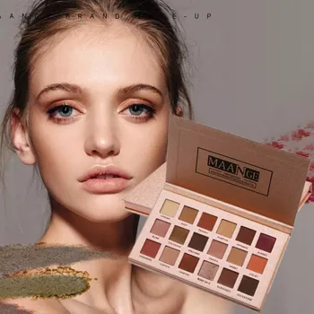 18 Color Shimmer Eye Shadow Palette With 6 Brushs Shimmer Glitter Eye Shadow Powder Matte Eyeshadow Cosmetic Makeup D9
18 Color Shimmer Eye Shadow Palette With 6 Brushs Shimmer Glitter Eye Shadow Powder Matte Eyeshadow Cosmetic Makeup D9