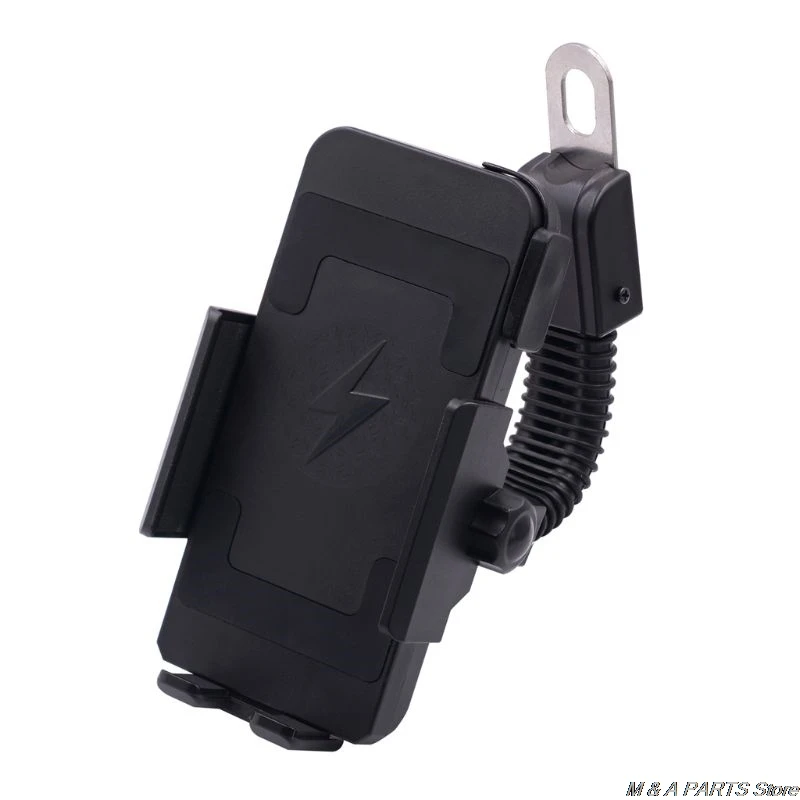 360 Degree Rotating Waterproof 12V-32V Motorcycle Handlebar Mirror Smart Phone Holder Qi Wireless Charger Mount Stand For iphon
360 Degree Rotating Waterproof 12V-32V Motorcycle Handlebar Mirror Smart Phone Holder Qi Wireless Charger Mount Stand For iphon