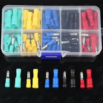 100PCS Fully Female&Male insulated bullet terminals electrical crimp wire connector FRD1.25-156 MPD1.25-156
100PCS Fully Female&Male insulated bullet terminals electrical crimp wire connector FRD1.25-156 MPD1.25-156