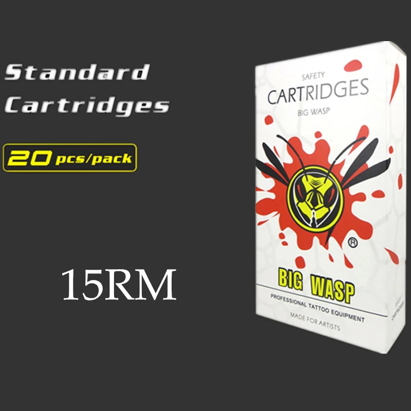 BIGWASP Professional Sterilized Disposable 15RM White Tattoo Needle Cartridge 15 Curved Magnum Cartridges Wholesale Supply
BIGWASP Professional Sterilized Disposable 15RM White Tattoo Needle Cartridge 15 Curved Magnum Cartridges Wholesale Supply