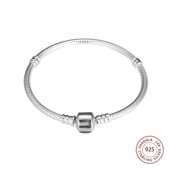 CKK Barrel Clasp Charm Bracelets Argent 925 Sterling Silver Snake Chain Women Bracelet femme DIY Jewelry pulseras mujer
CKK Barrel Clasp Charm Bracelets Argent 925 Sterling Silver Snake Chain Women Bracelet femme DIY Jewelry pulseras mujer