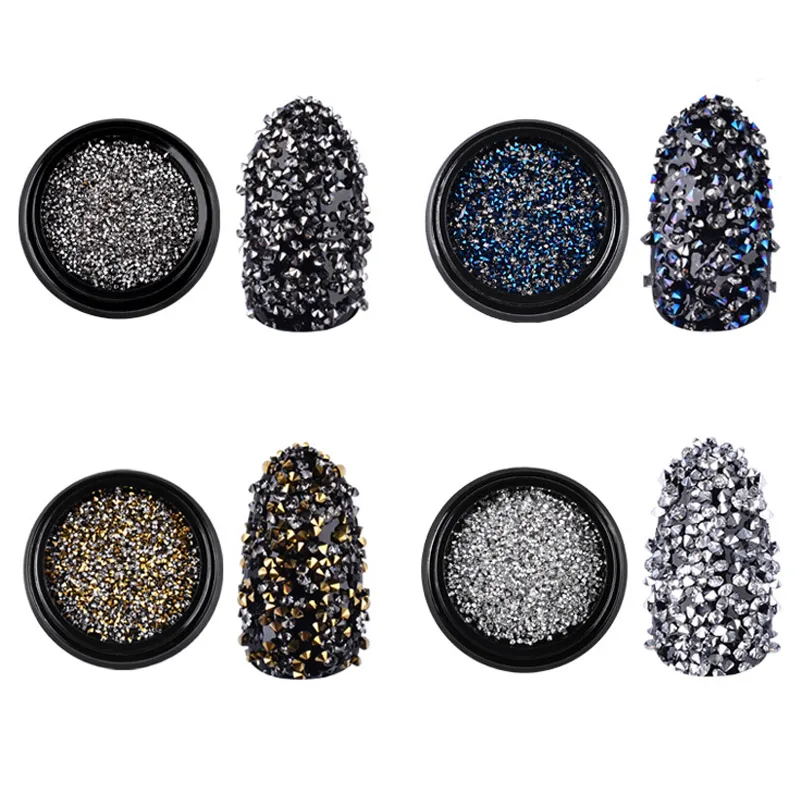 1000Pcs/Box Colorful Glitter Micro Rhinestones Shape End Shiny 3d Tiny Crystal Accessories For DIY Manicure Nail Art Decorations
1000Pcs/Box Colorful Glitter Micro Rhinestones Shape End Shiny 3d Tiny Crystal Accessories For DIY Manicure Nail Art Decorations