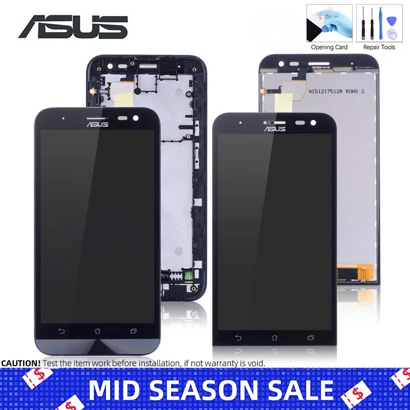 ORIGINAL For ASUS Zenfone 2 Laser ZE500KL Display LCD Touch Screen with Frame ZE500KL ZE500KG Z00ED LCD Screen Replacement
ORIGINAL For ASUS Zenfone 2 Laser ZE500KL Display LCD Touch Screen with Frame ZE500KL ZE500KG Z00ED LCD Screen Replacement