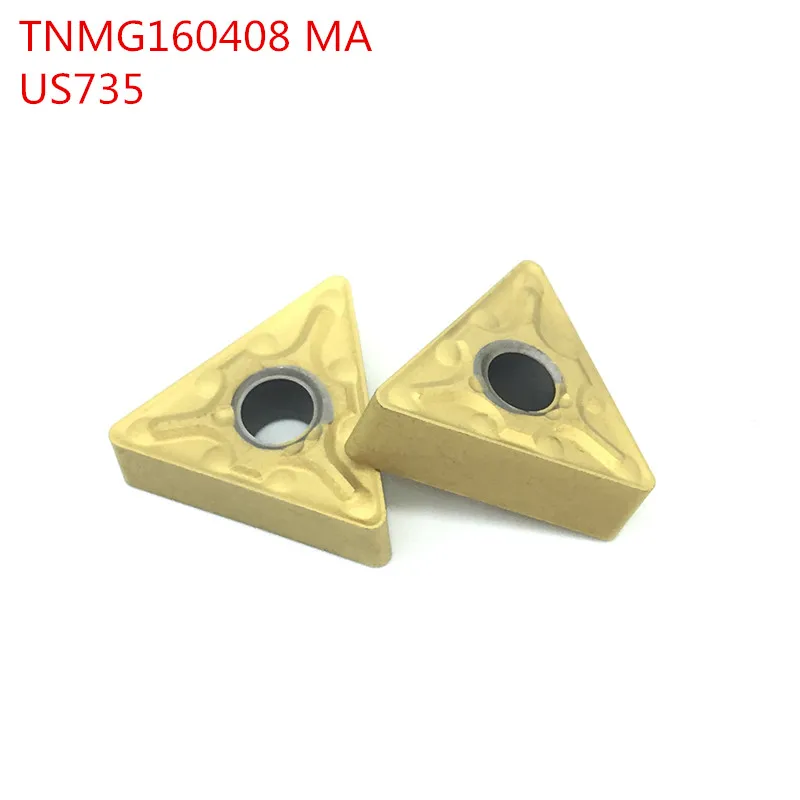 TNMG160408 MA US735 10PCS TNMG332 External Turning Tools Carbide insert Lathe cutter Tool turning insert
TNMG160408 MA US735 10PCS TNMG332 External Turning Tools Carbide insert Lathe cutter Tool turning insert