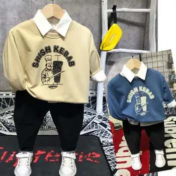 Children's Spring and Autumn Set Boy's Turtleneck Sweater + Jeans + Shirt Three-Piece New Children's Wear Children 2-7Y
Children's Spring and Autumn Set Boy's Turtleneck Sweater + Jeans + Shirt Three-Piece New Children's Wear Children 2-7Y