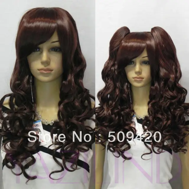 Free Shipping>>>new fashion long wine red curly wavy women anime party cosplay wig synthetic Free Shipping>>>new fashion long wine red curly wavy women anime party cosplay wig synthetic<br><br>Aliexpress