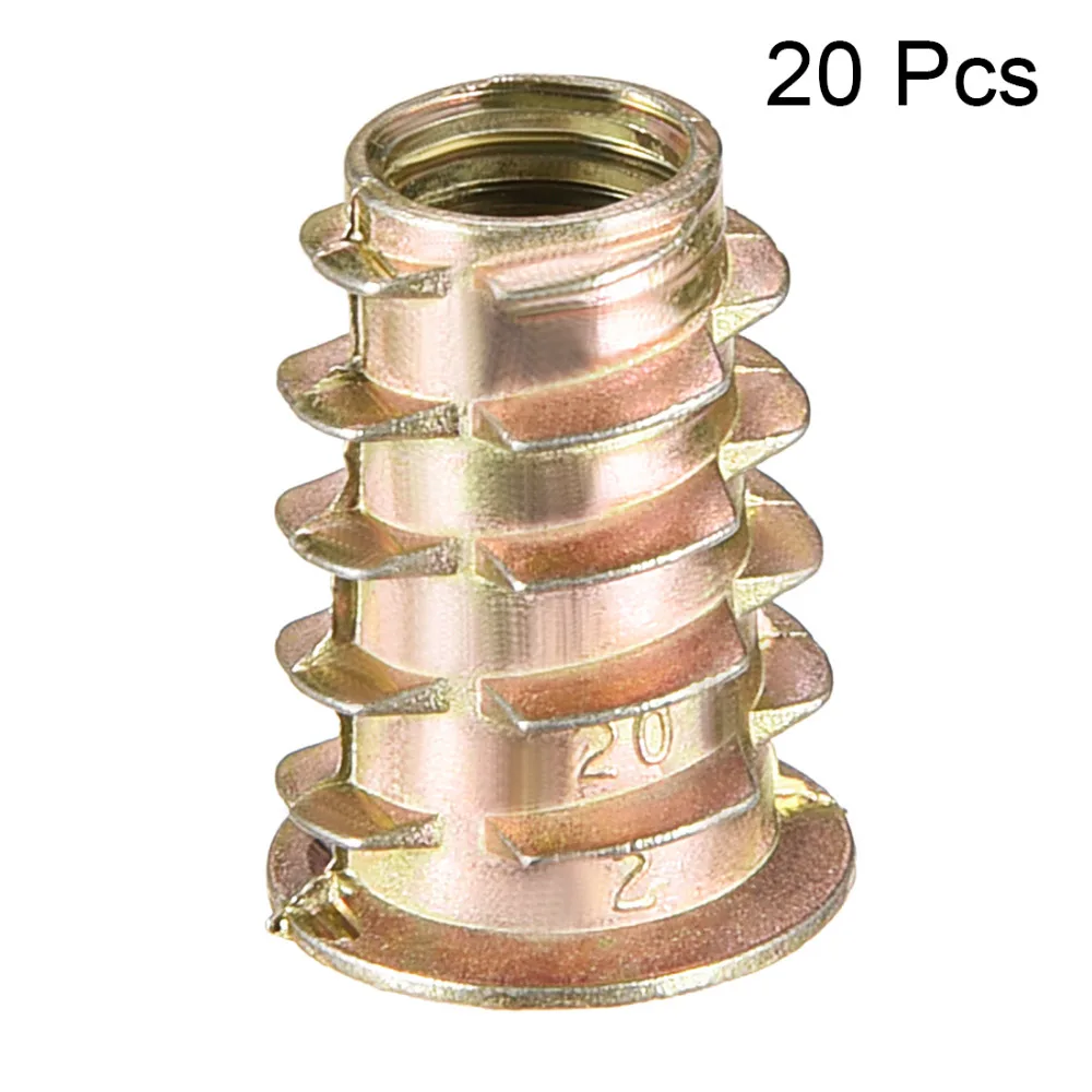 Uxcell 20pcs/lot M8 M10 Zinc Alloy Threaded Insert Nuts For Wood Insert Flanged Hex Drive Head Nut Furniture Nuts Bronze Tone
Uxcell 20pcs/lot M8 M10 Zinc Alloy Threaded Insert Nuts For Wood Insert Flanged Hex Drive Head Nut Furniture Nuts Bronze Tone