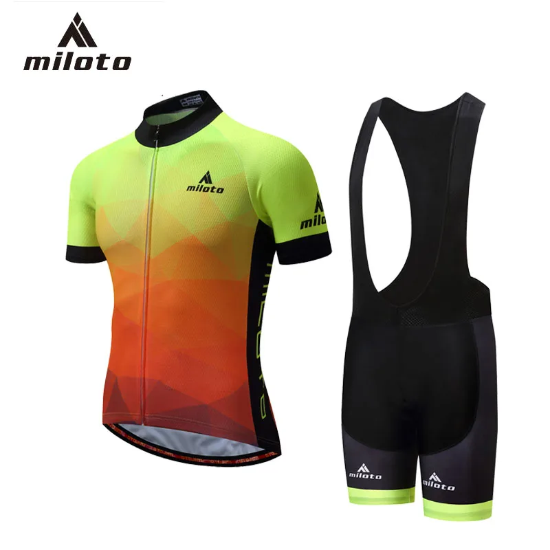 Miloto 2018 Men's Cycling Jersey Suit Summer Short Sleeve Shorts Sportswear Cycling Breathable Quick-drying Riding Equipment
Miloto 2018 Men's Cycling Jersey Suit Summer Short Sleeve Shorts Sportswear Cycling Breathable Quick-drying Riding Equipment