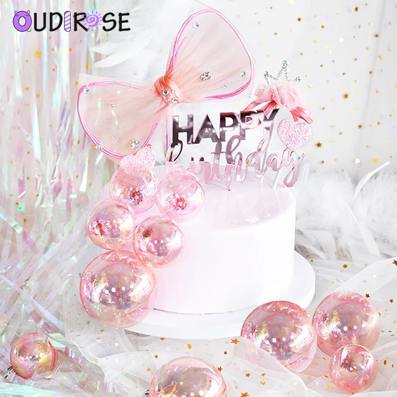 OUDIROSE Pink Diamond Bow Cake Topper Diamond Crown Decoration Valentine's Day Birthday Party Dessert Decoration Lovely Gifts
OUDIROSE Pink Diamond Bow Cake Topper Diamond Crown Decoration Valentine's Day Birthday Party Dessert Decoration Lovely Gifts