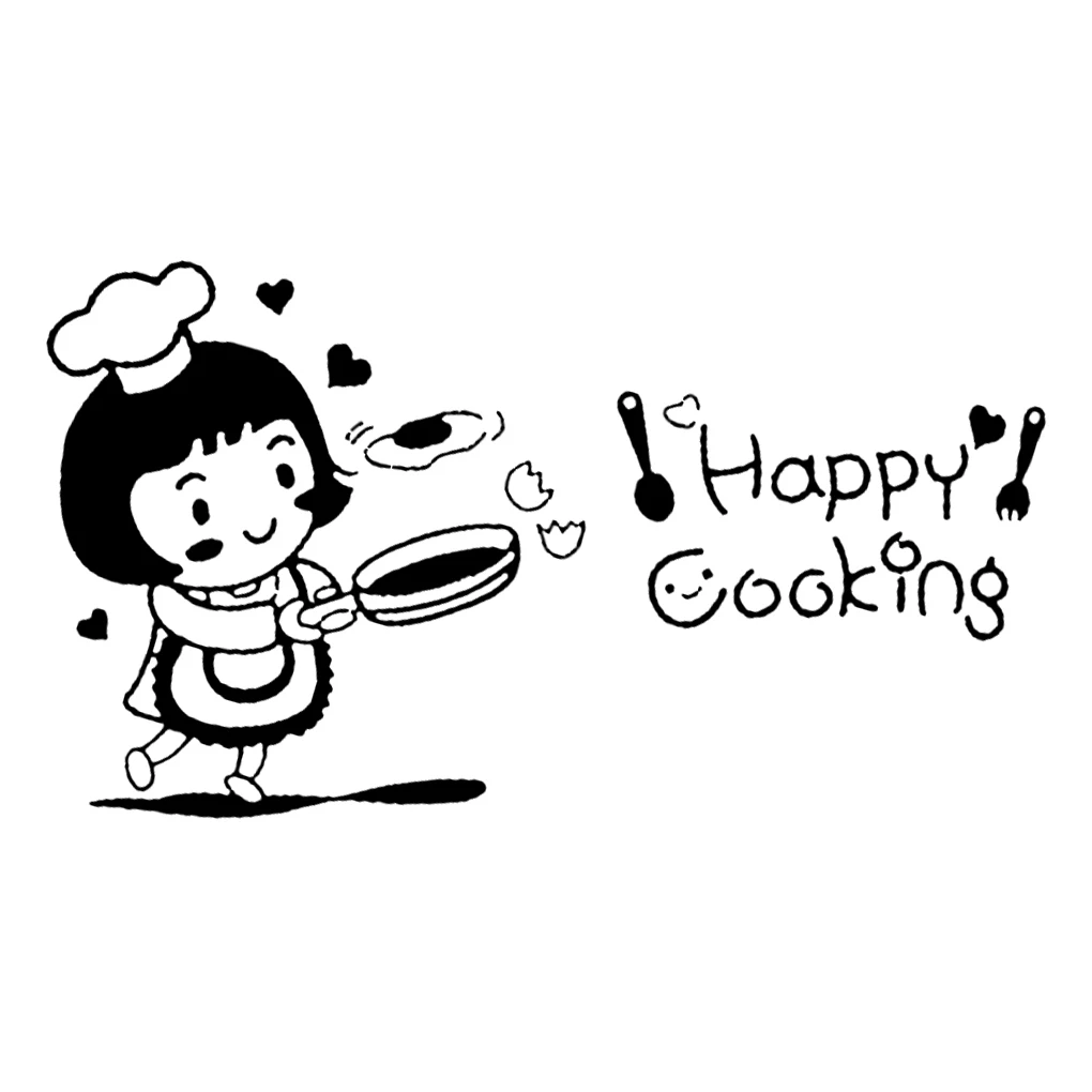 New Girl Happy Cooking Wall Art Sticker Removable PVC Cartoon Wall Tattoo Decals Living Room Wallpaper
New Girl Happy Cooking Wall Art Sticker Removable PVC Cartoon Wall Tattoo Decals Living Room Wallpaper